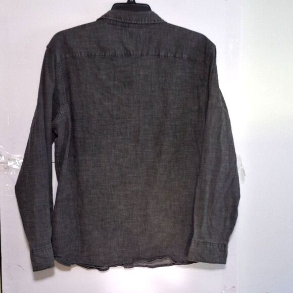 A Wrangle Men's Denim Western Shirt Pearl Snap Rancher Rodeo Chore Size XL - Picture 10 of 10